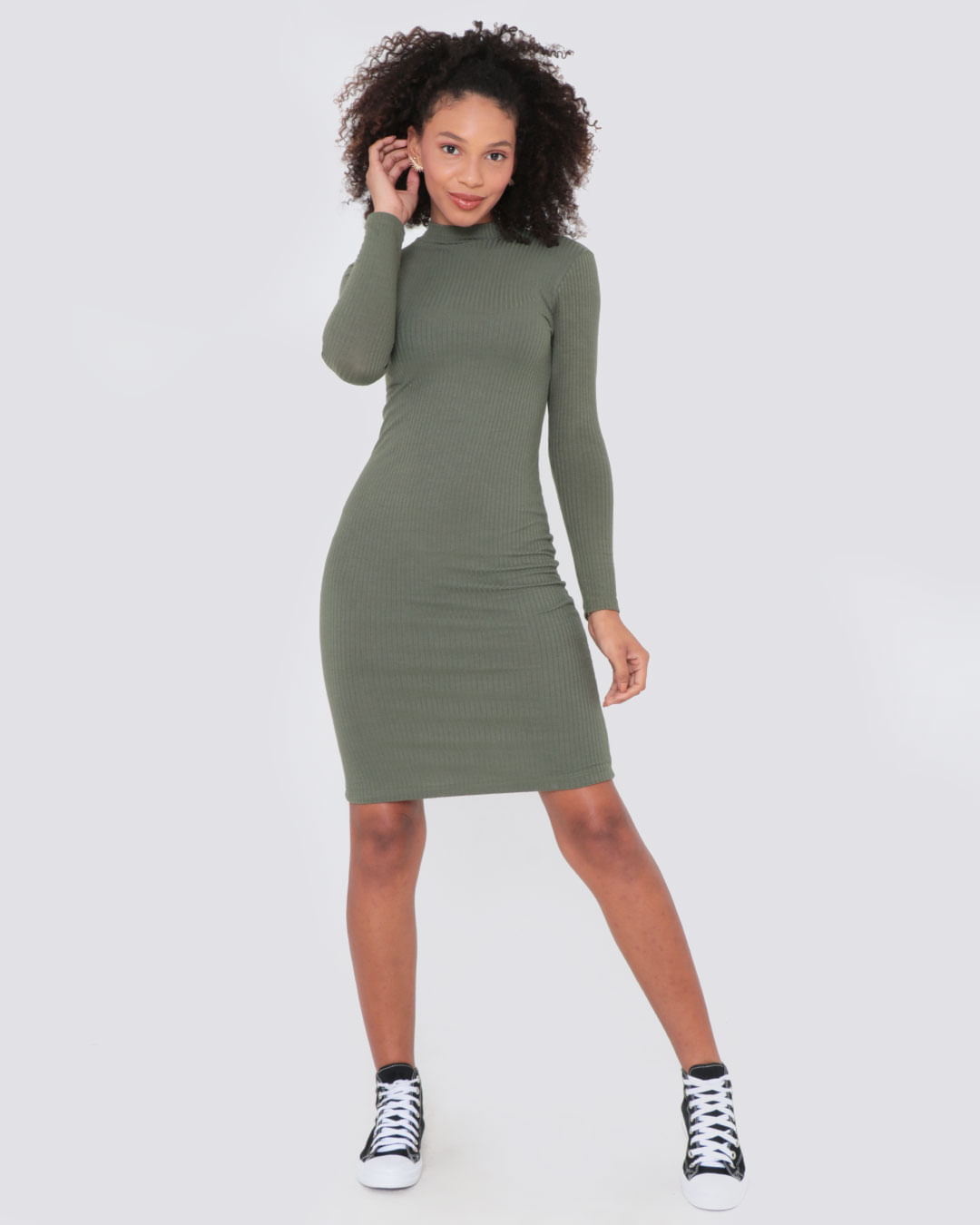 Vestido-Ml-Rib-Gola-Alta-21219---Verde-Escuro