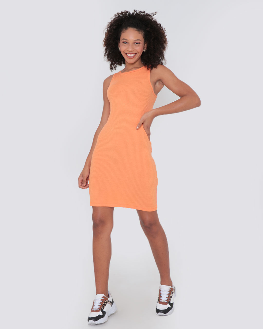 Vestido-21274-Canelado-Sem-Manga---Laranja-Medio