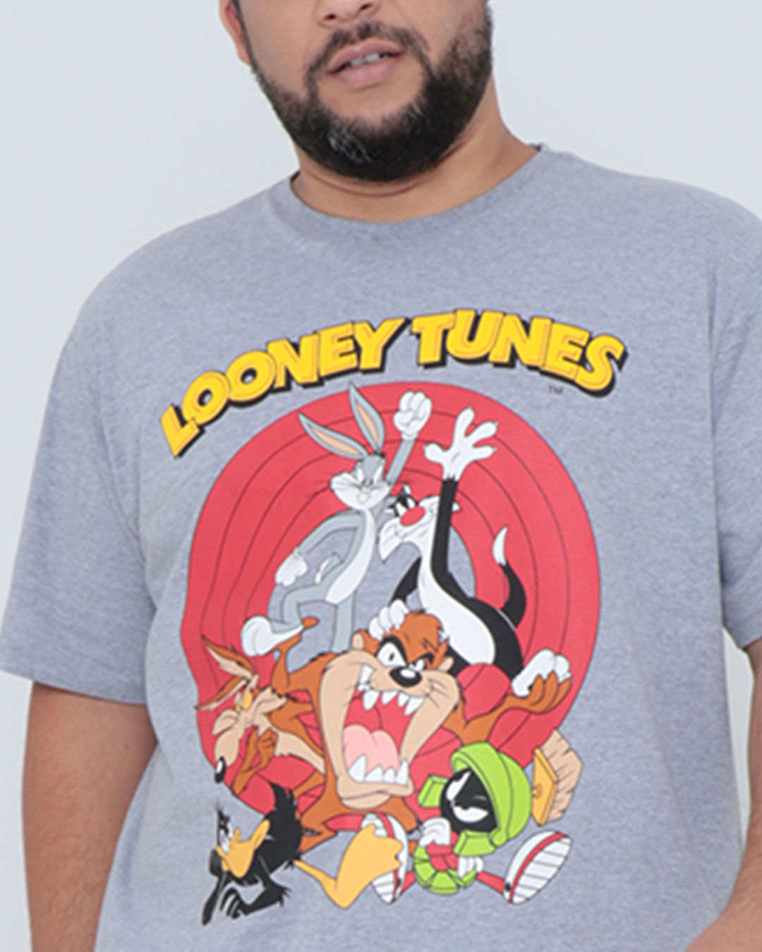 Camiseta-0019096-Looney-Tunes-Plus-M---Cinza-Claro