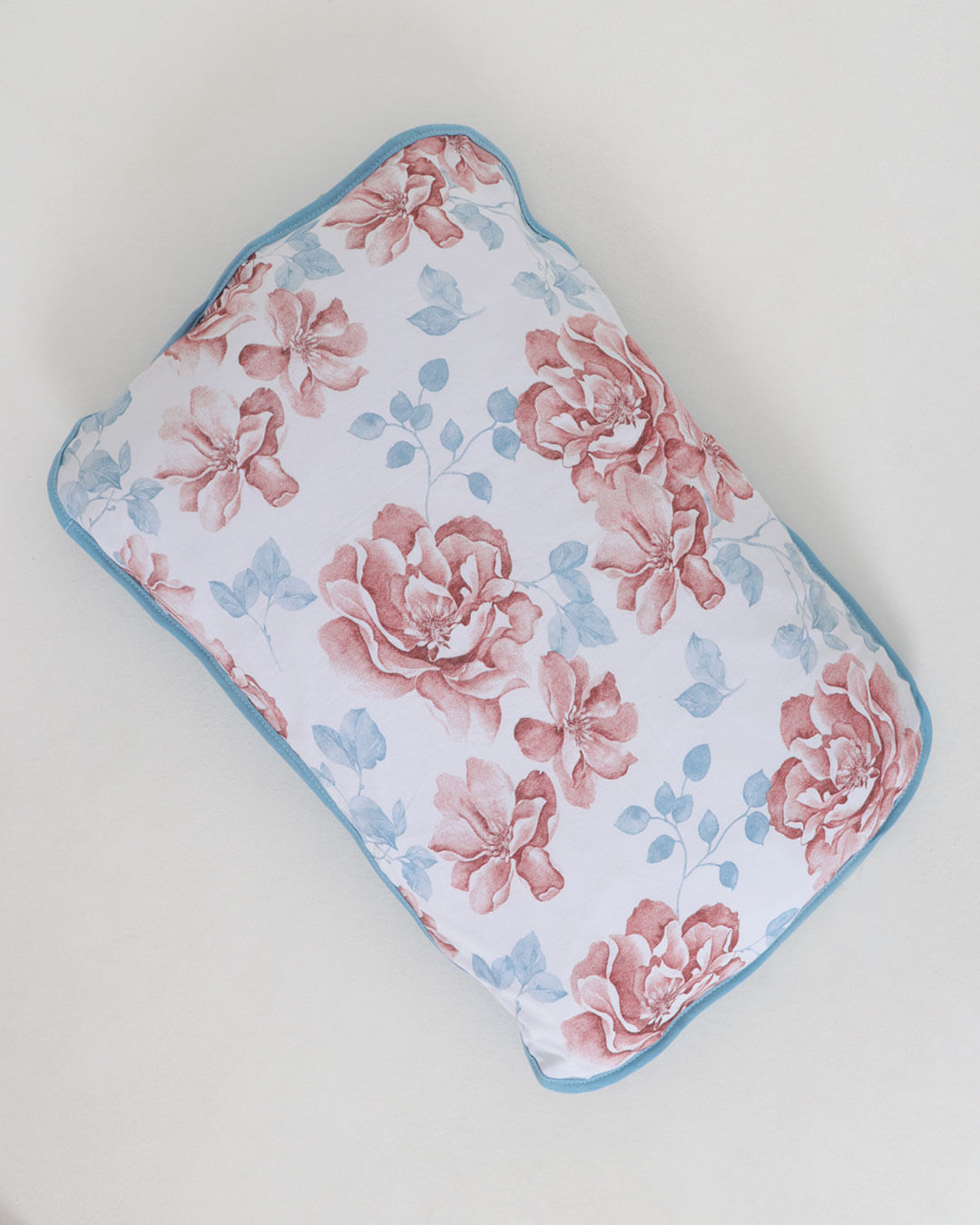 Jg-De-Cama-Solteiro-Slim-2-Pcs---Azul-Floral