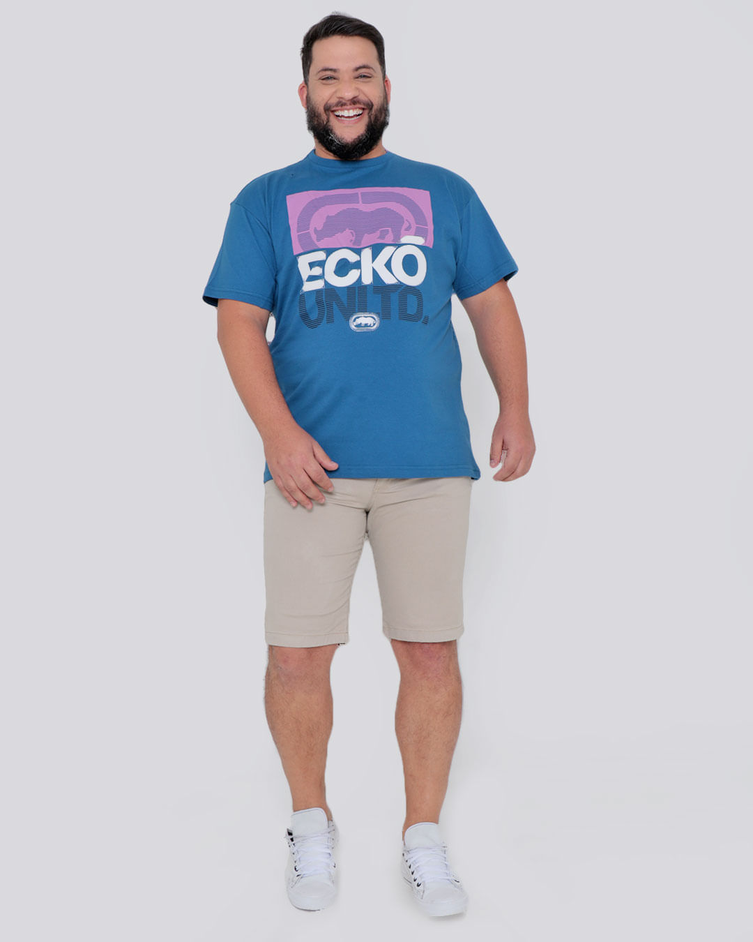 Camiseta-Ecko-Estampa-K644a-Plus-Ec---Azul-Medio