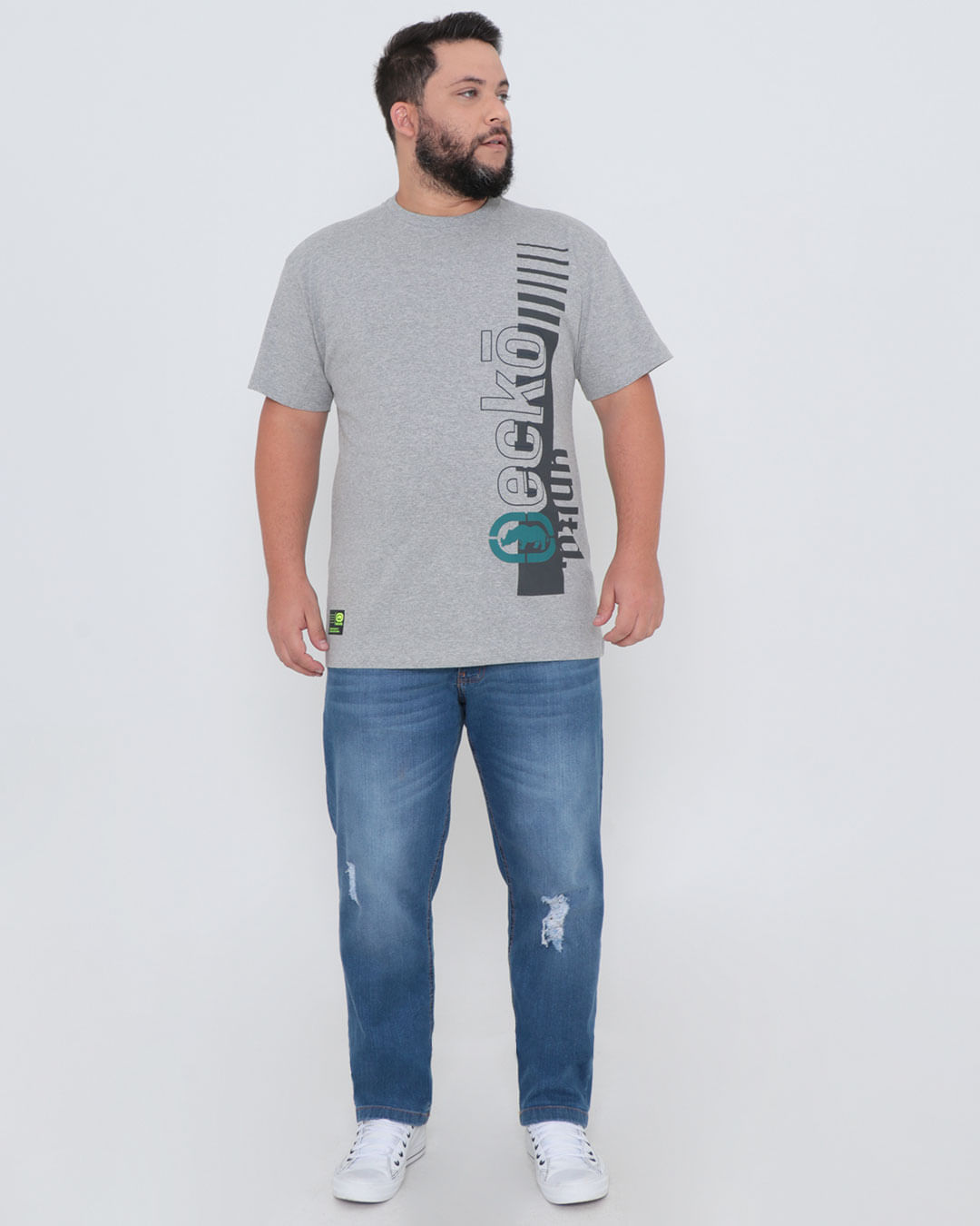 Camiseta-Ecko-Estampa-K643a-Plus-Ec---Cinza-Claro