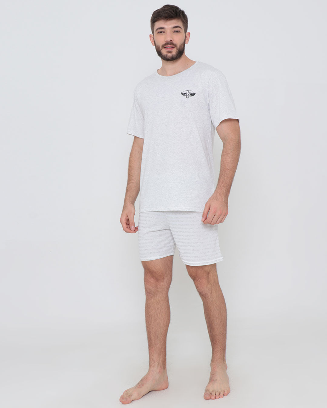 Pijama-Curto-Mescla-Banana-3231---Mescla-Claro