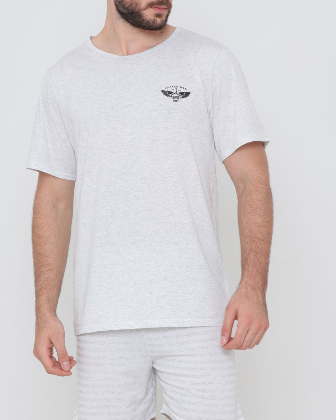 Pijama-Curto-Mescla-Banana-3231---Mescla-Claro
