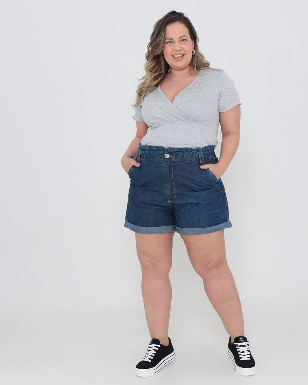Short-6711315-Jns-Clochard-Tg---Blue-Jeans-Medio