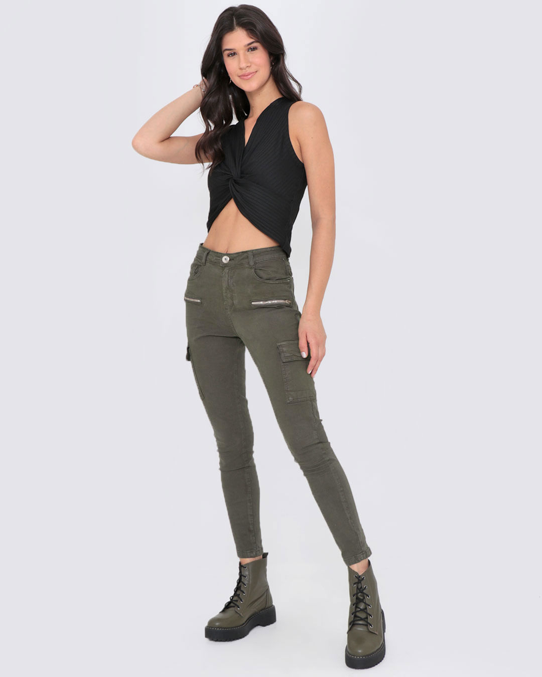 Calca-Cgbf32141-Srj-Cargfem-Ad---Verde-Escuro
