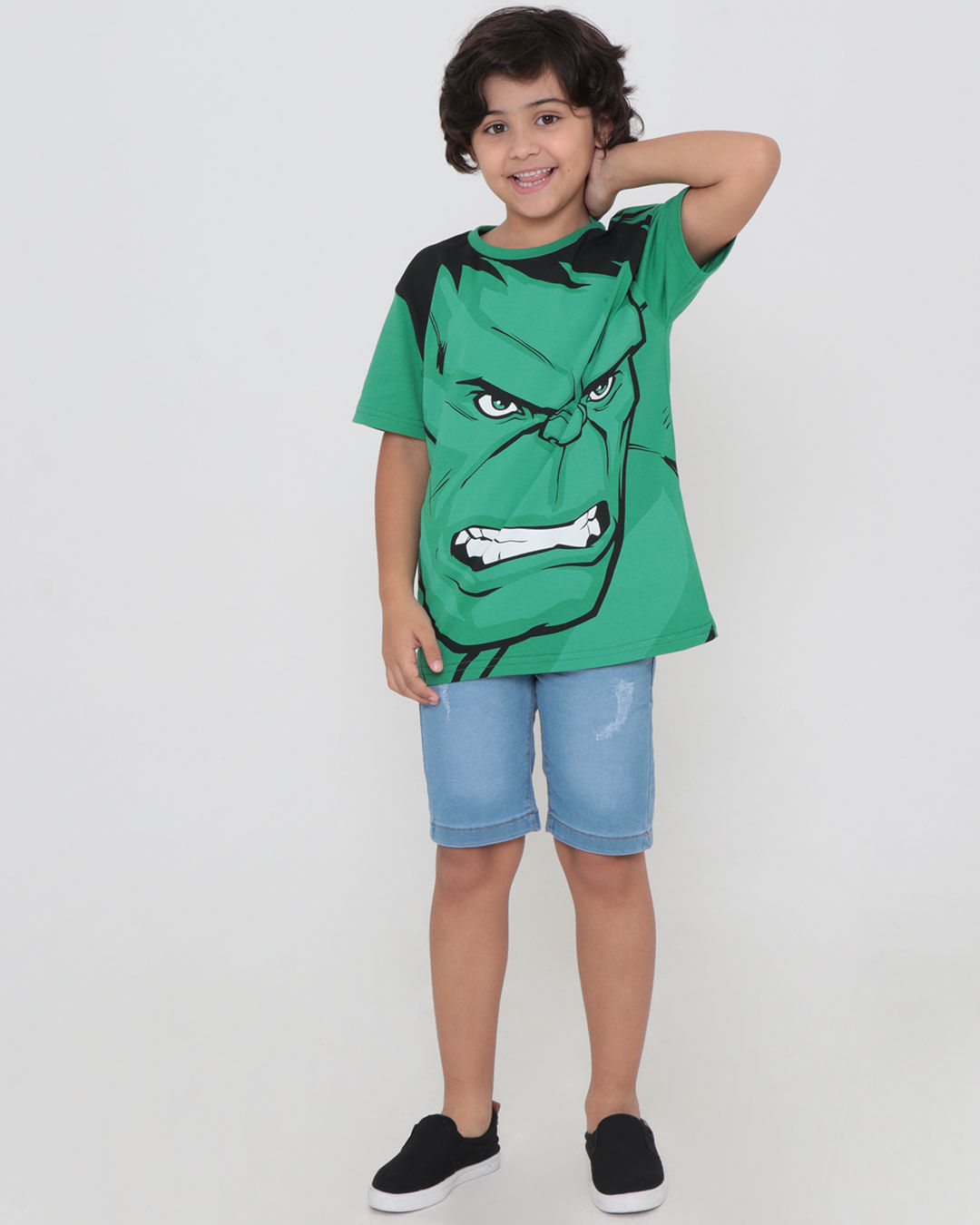 Camiseta-Ch26783-Mc-M410-Hulk---Verde-Medio
