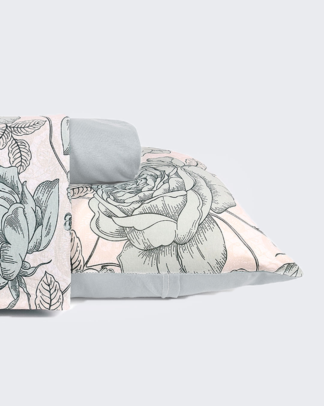 Jogo-De-Lencol-Casal-3-Pcs-Estampado---Cinza-Floral