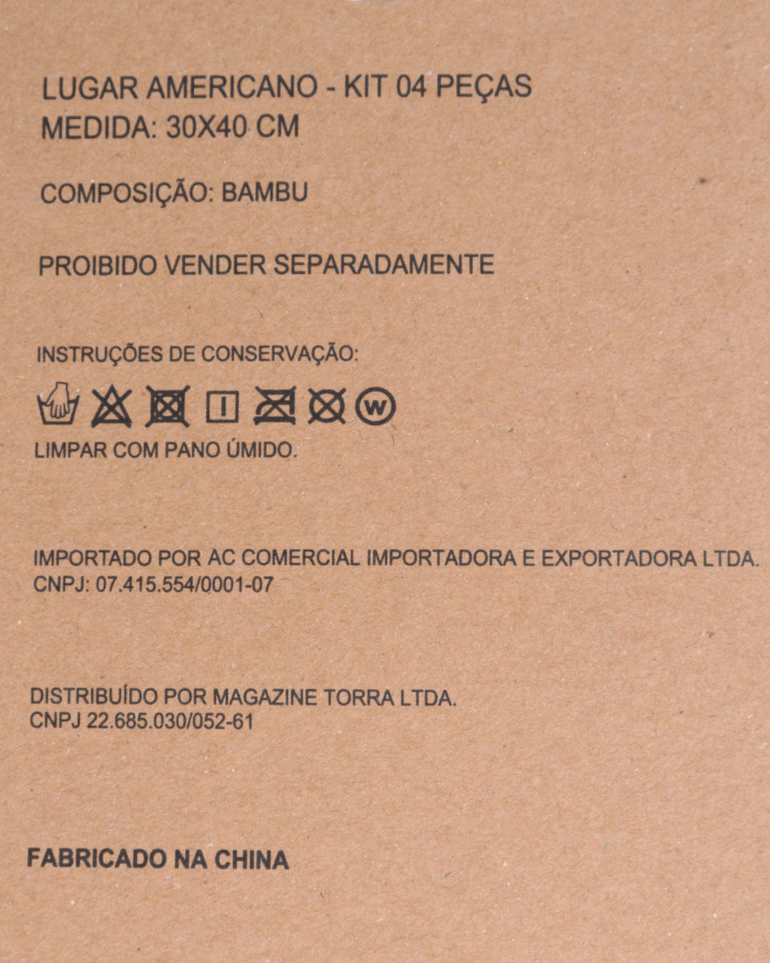 Kit-04pcs-Jogo-Americano-Bamboo---Azul-Claro