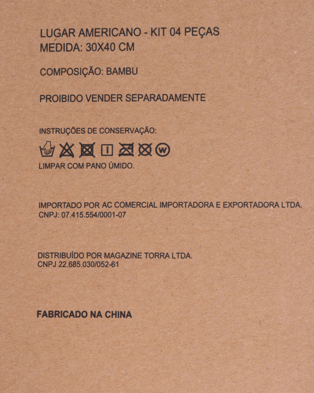 Kit-04pcs-Jogo-Americano-Bamboo---Laranja-Medio