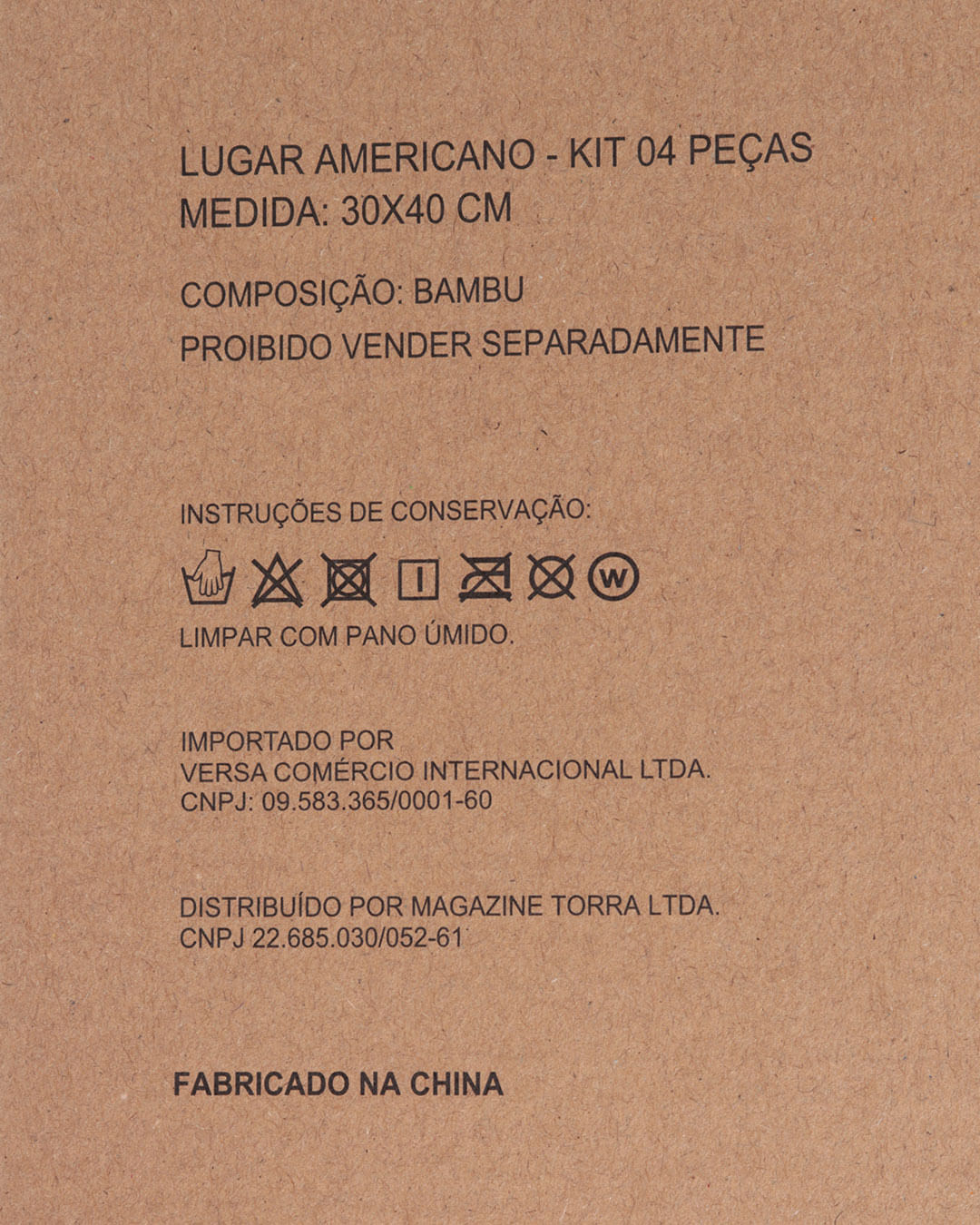Kit-04pcs-Jogo-Americano-Bamboo---Bege-Claro