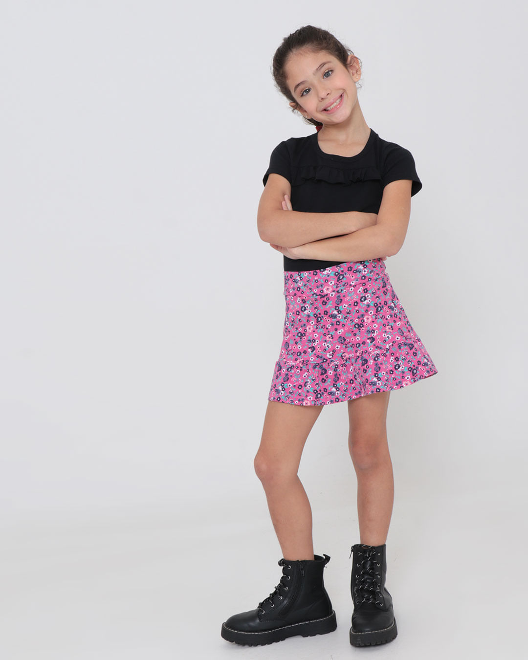 Shorts-Saia-10051-Estampado-Fem-48---Rosa-Floral