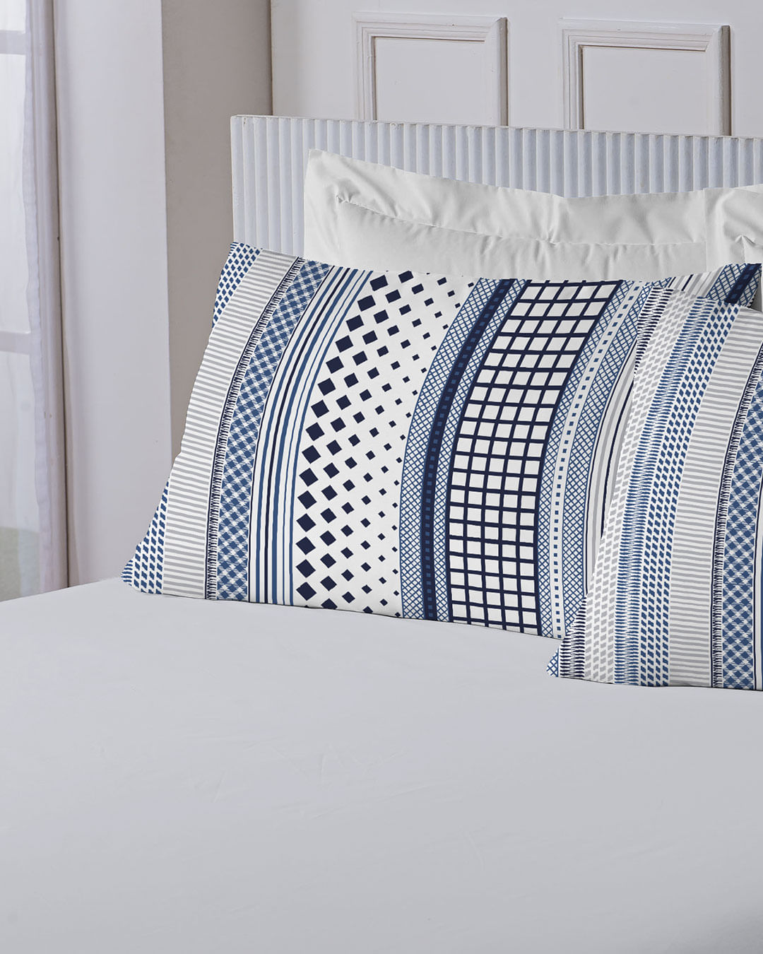 Jogo-De-Cama-Casal-3-Pcs--Essenza---Azul-Geometrico