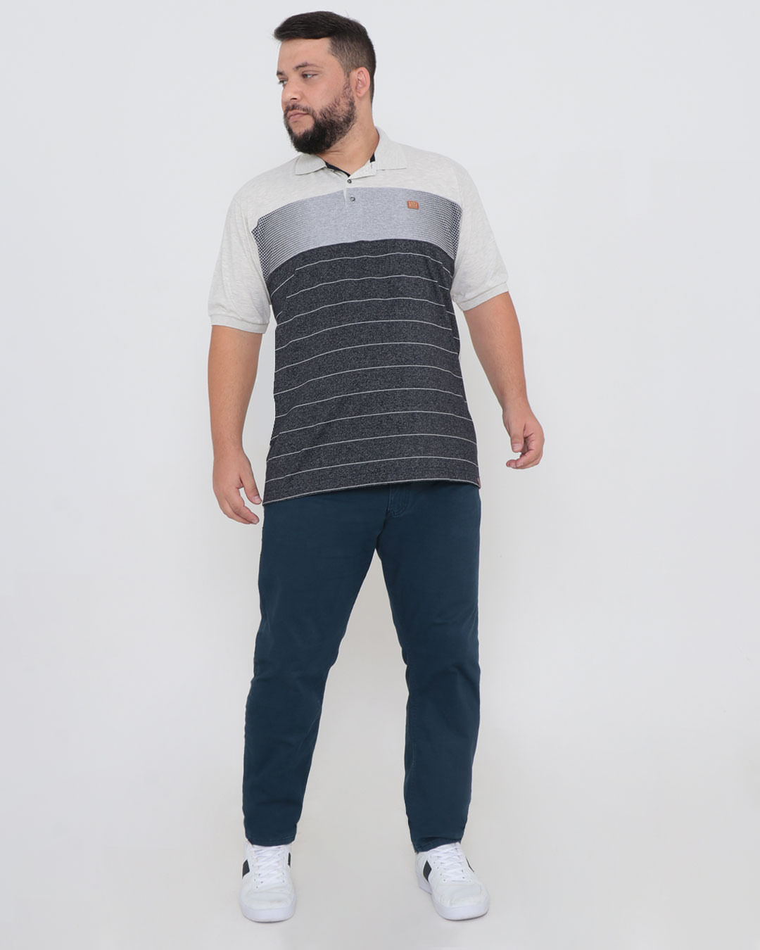 Polo-64410090-Gangster-Dif-Plus---Mescla-Claro