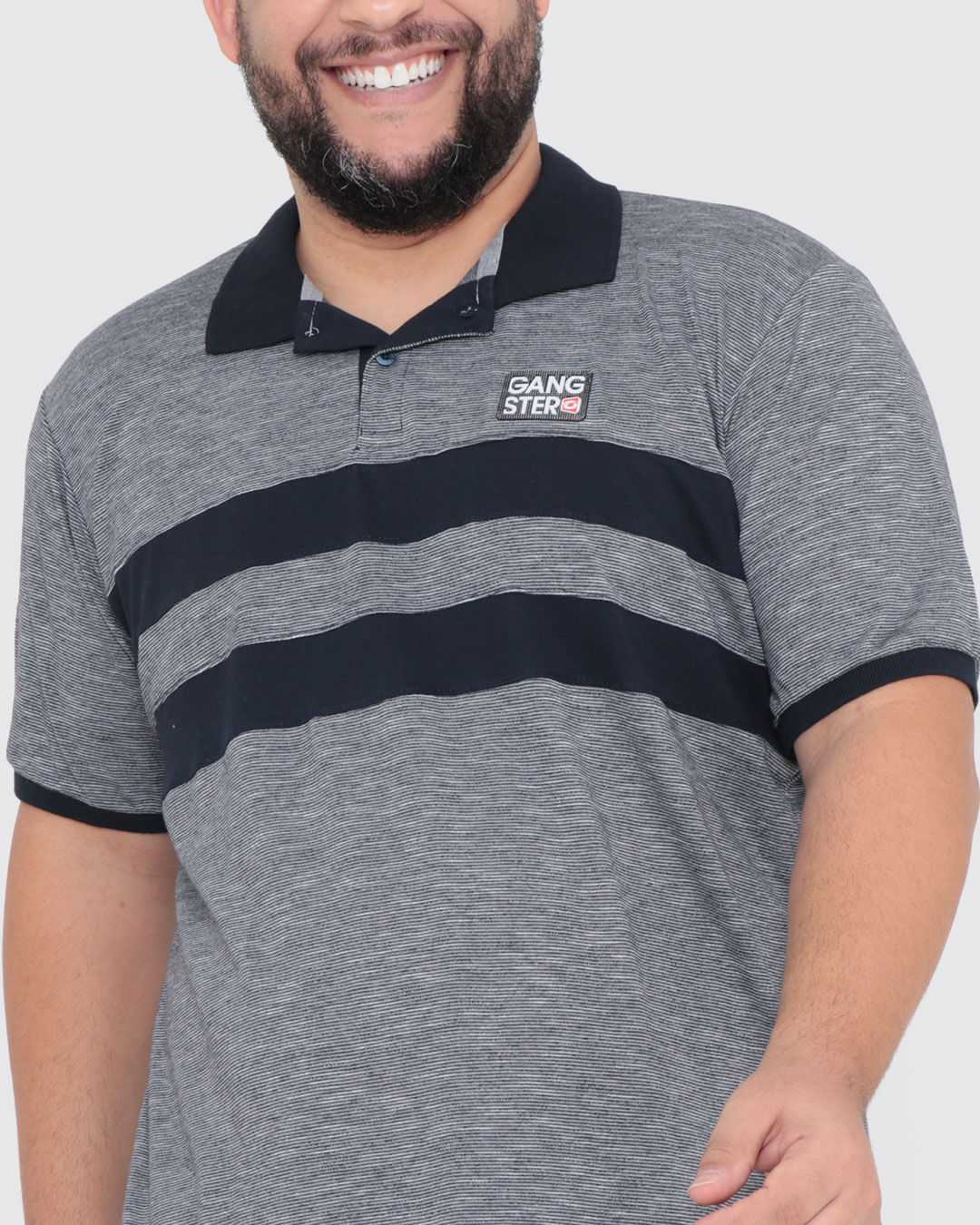 Polo-64410082-Gangster-Dif-Plus---Marinho-Listrado