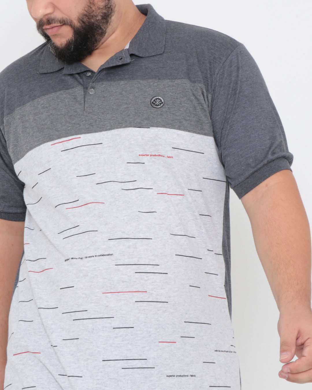 Polo-64410063-Gangster-Dif-Plus---Cinza-Escuro