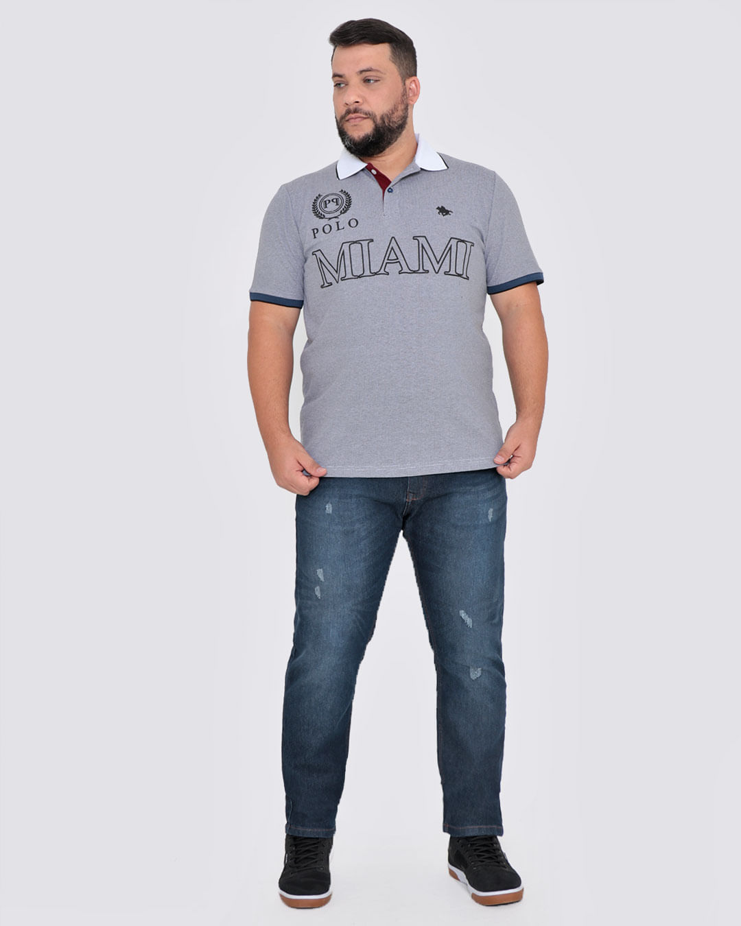 Polo-18678-Piquet-Est-Plus-Ec---Mescla-Medio