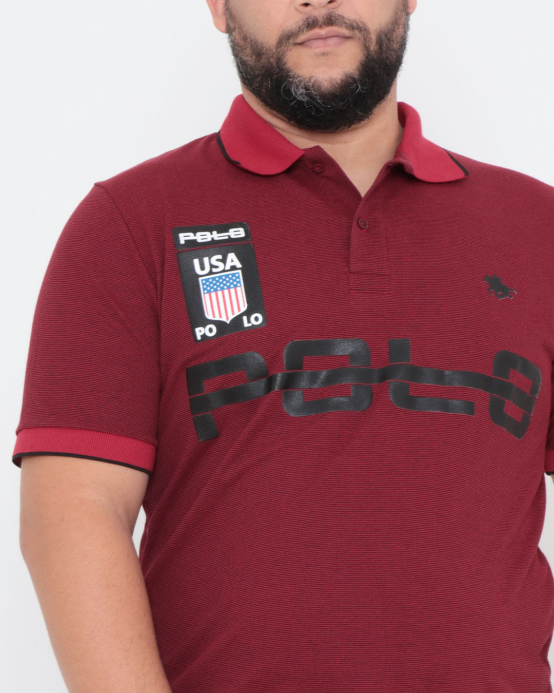 Polo-18548-Piquet-Est-Plus-Ec---Vermelho-Escuro