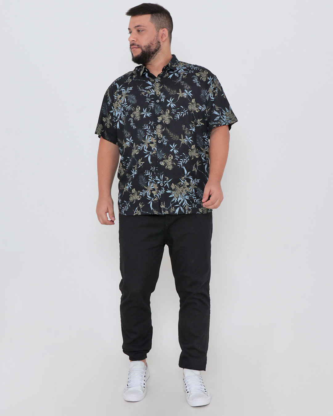 Camisa-Flame-Mc-Est-Floral-Plus---Preto-Floral