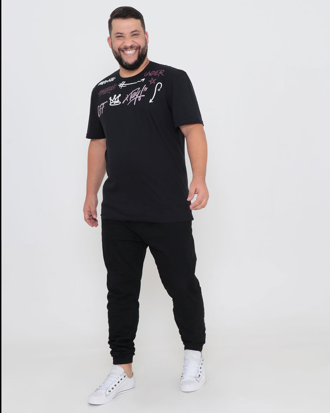 Camiseta-09787-Grafite-Estampada-Plus---Preto
