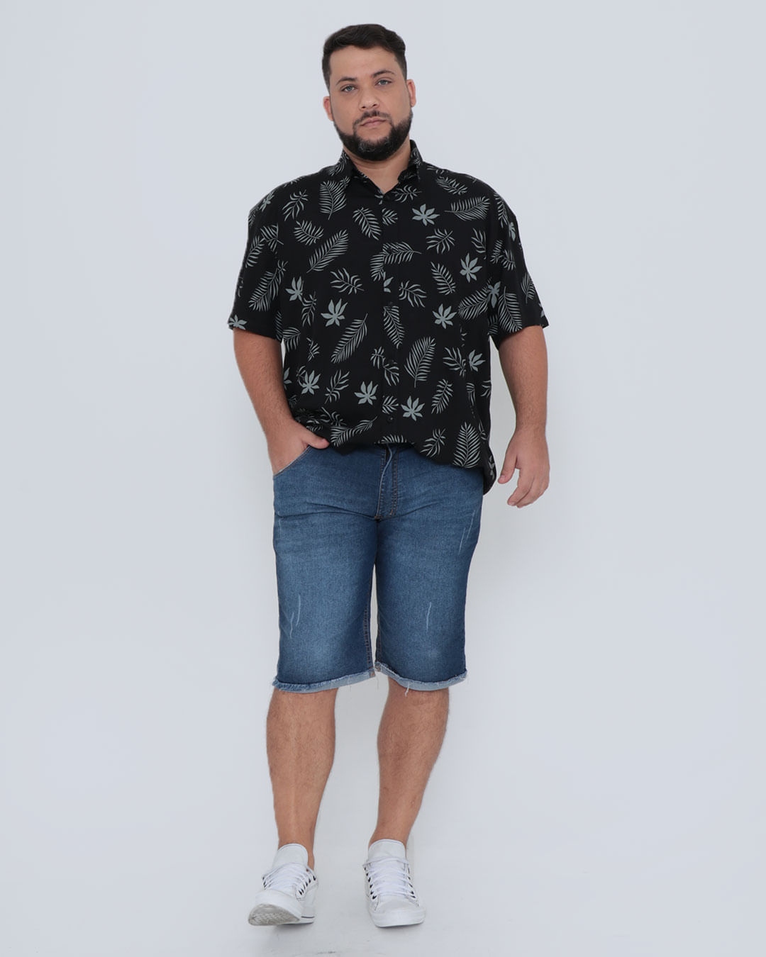 Camisa-Mc-7091-Folhagem-68---Preto
