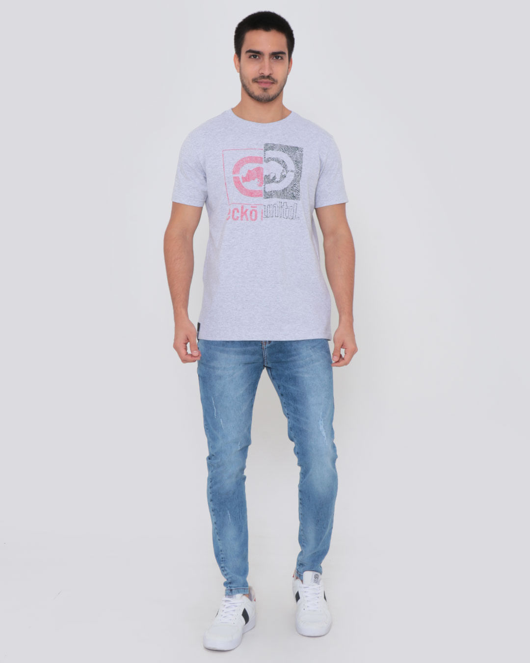 Camiseta-Basica-K259a-Ecko---Cinza-Claro