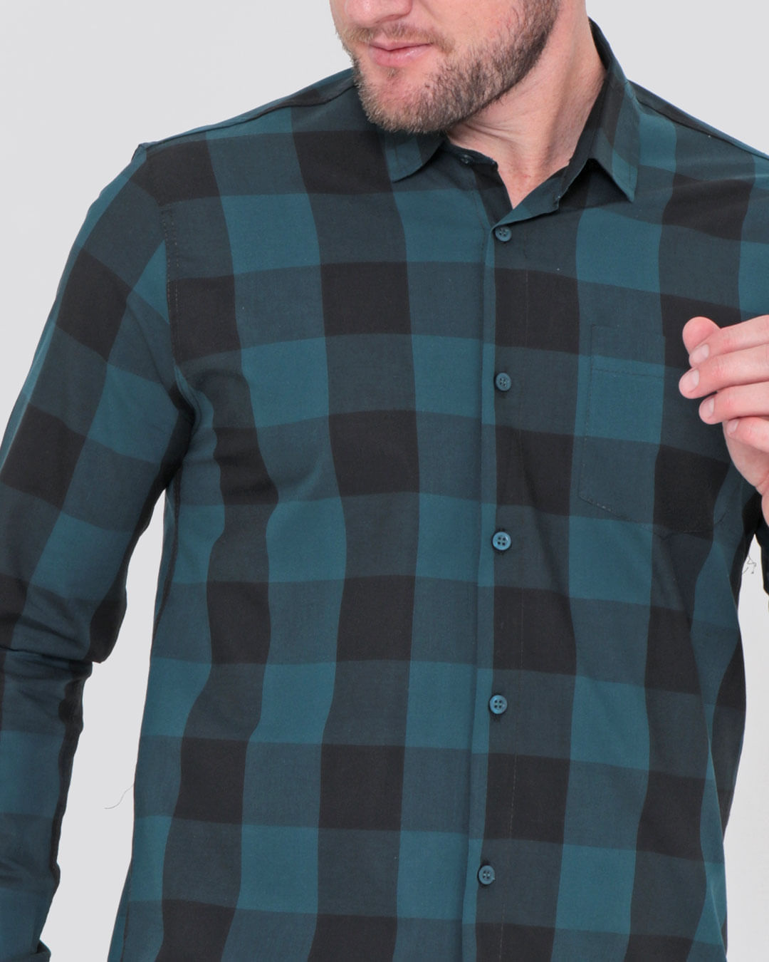 Camisa-Ml-Xadrez-Verde-1876e-Cor5--25---Verde-Xadrez