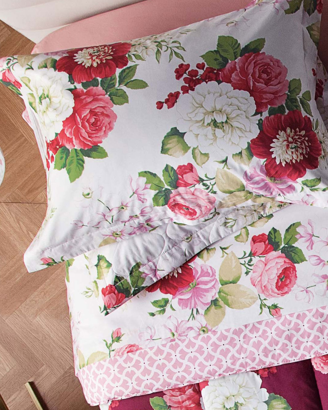 Jg-Cama-Solteiro-Flore---3-Pc---Branco-Floral