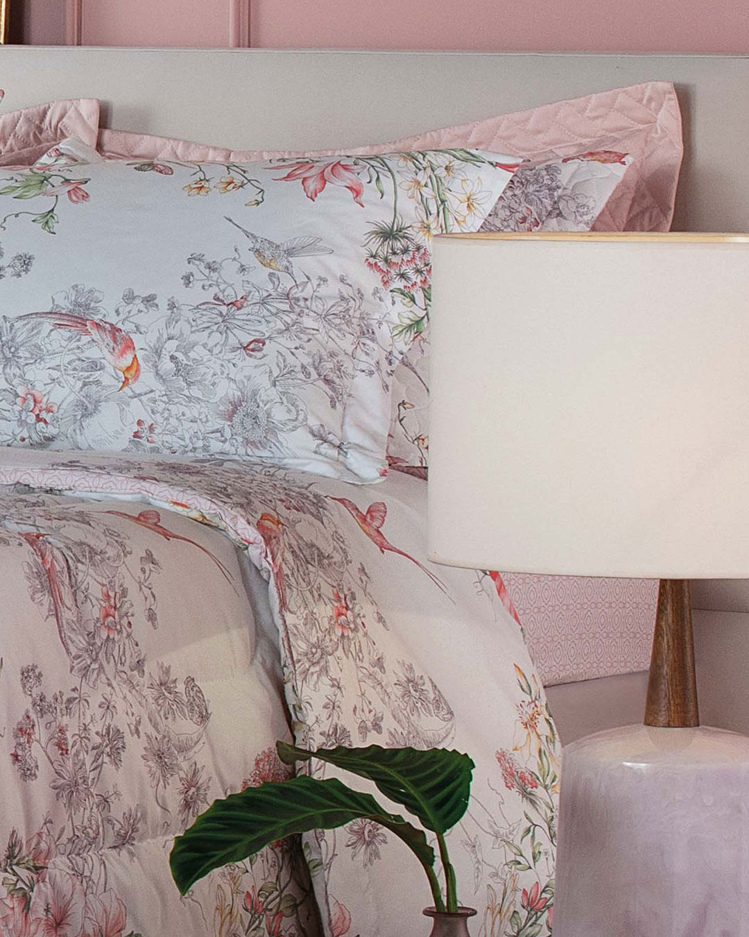 Jg-Cama-Casal-Isabelle---4-Pc---Branco-Floral