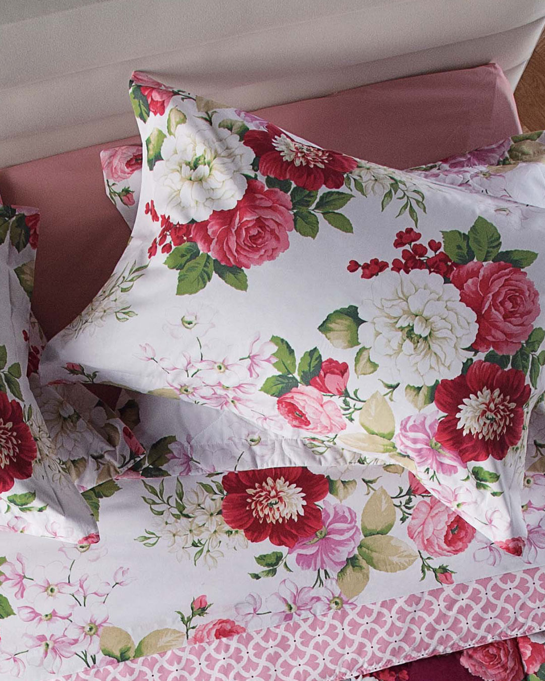Jg-Cama-Casal-Flore---4-Pc---Branco-Floral
