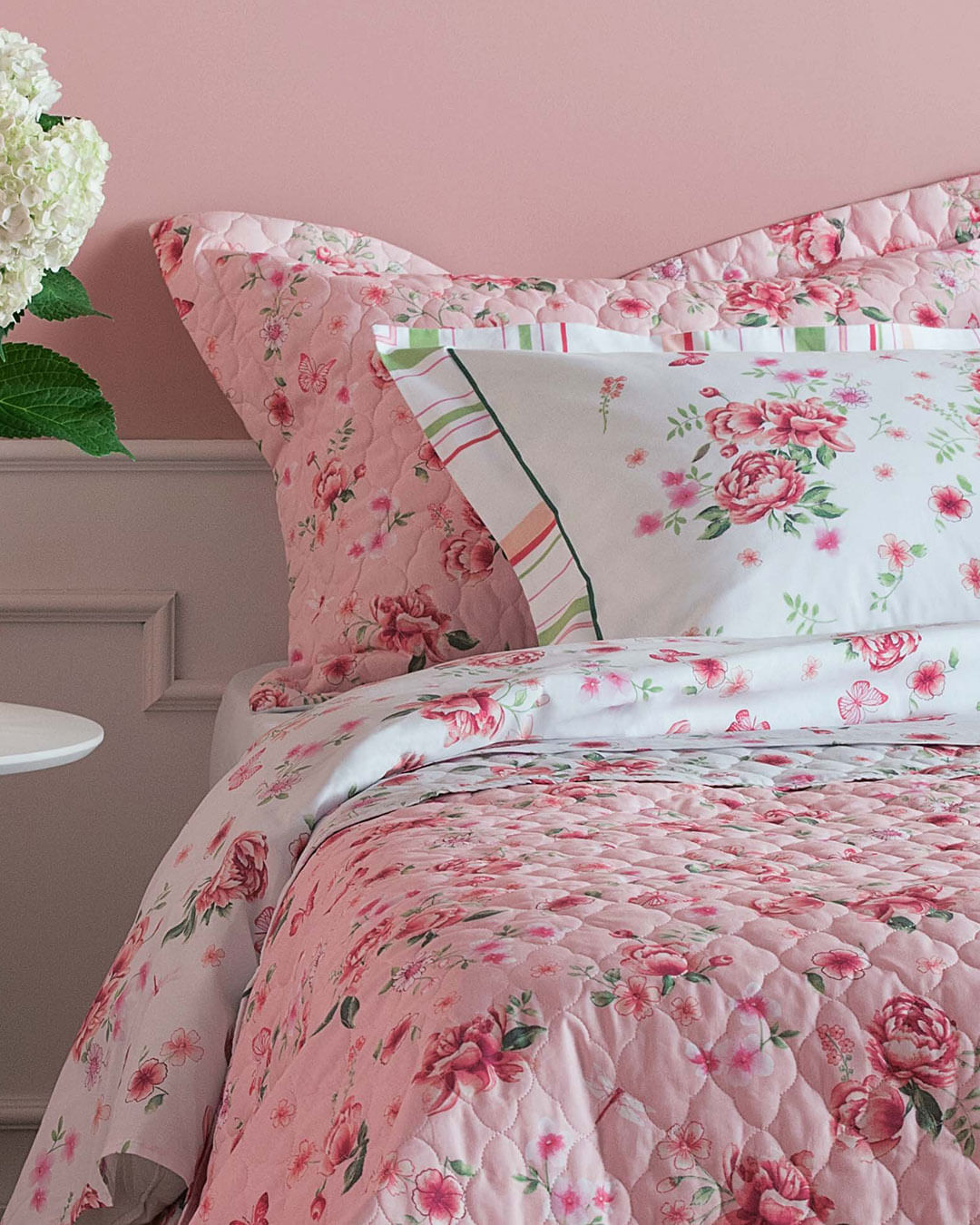 Jg-Cama-King-Size-Liz---4-Pc---Branco-Floral