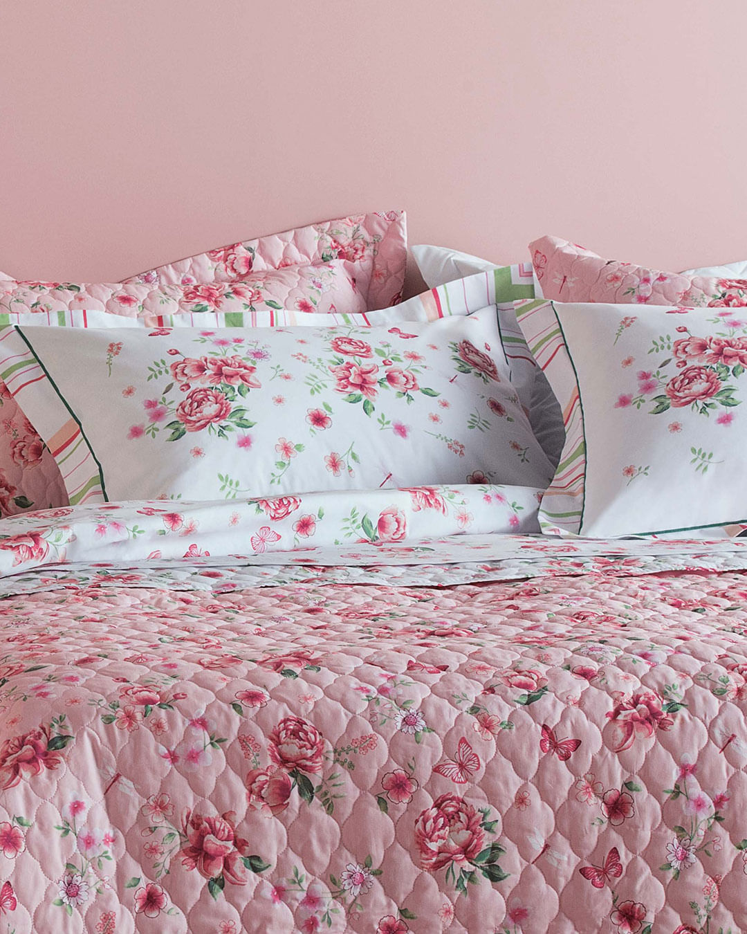 Jg-Cama-King-Size-Liz---4-Pc---Branco-Floral