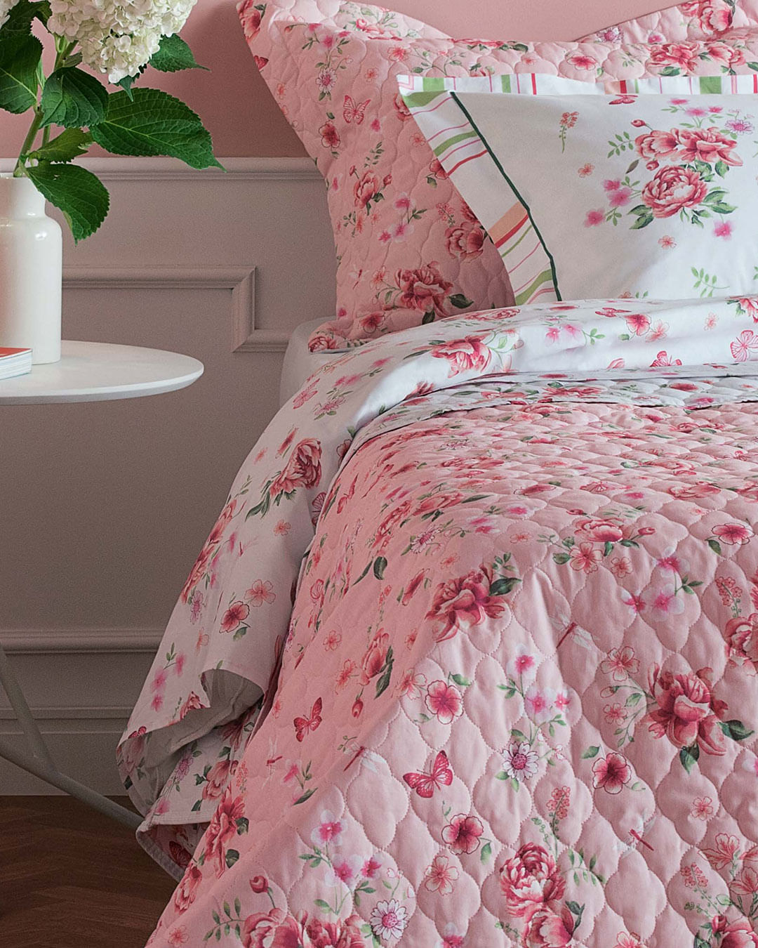 Jg-Cama-King-Size-Liz---4-Pc---Branco-Floral