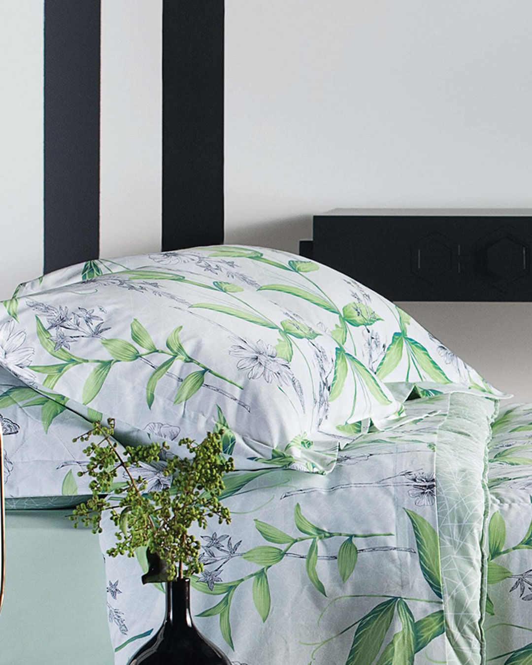 Jg-Cama-King-Size-Martina---4-Pc---Verde-Floral