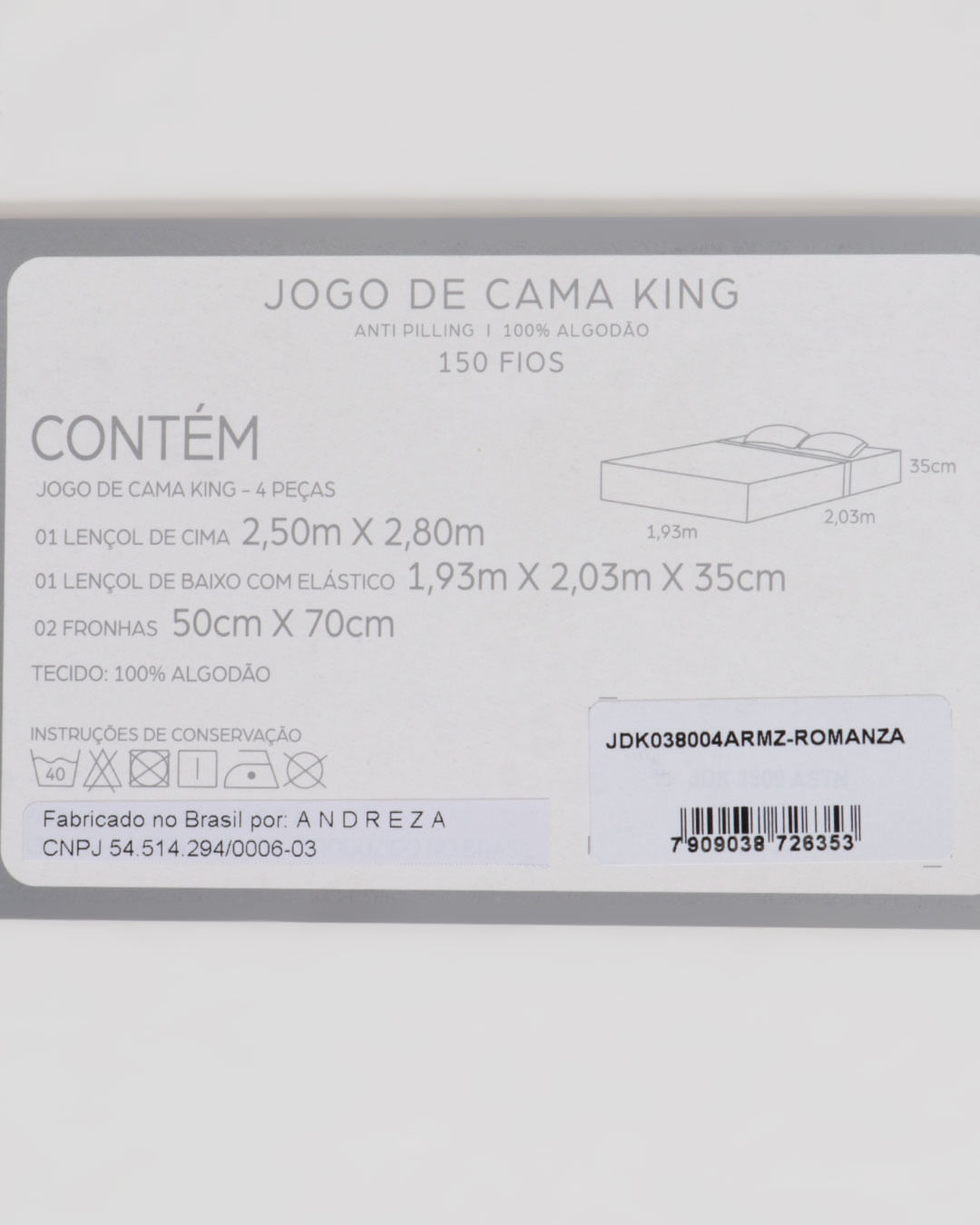Jg-Cama-King-Size-Romanza---4-Pc---Branco-Floral