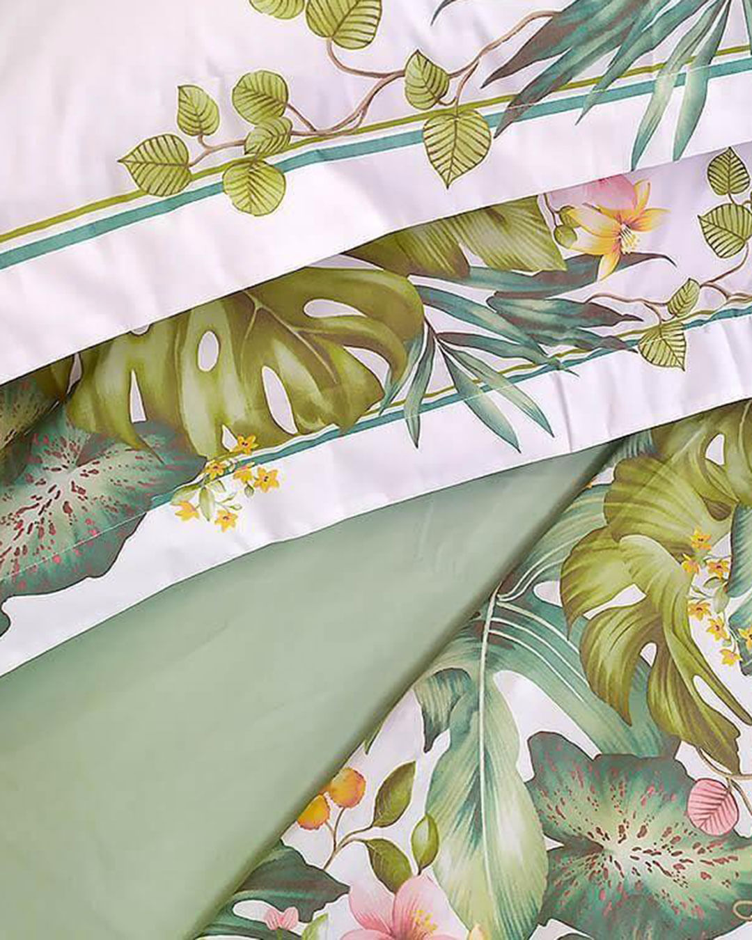 Jg-Cama-King-Size-Foliage---4-Pc---Branco-Floral