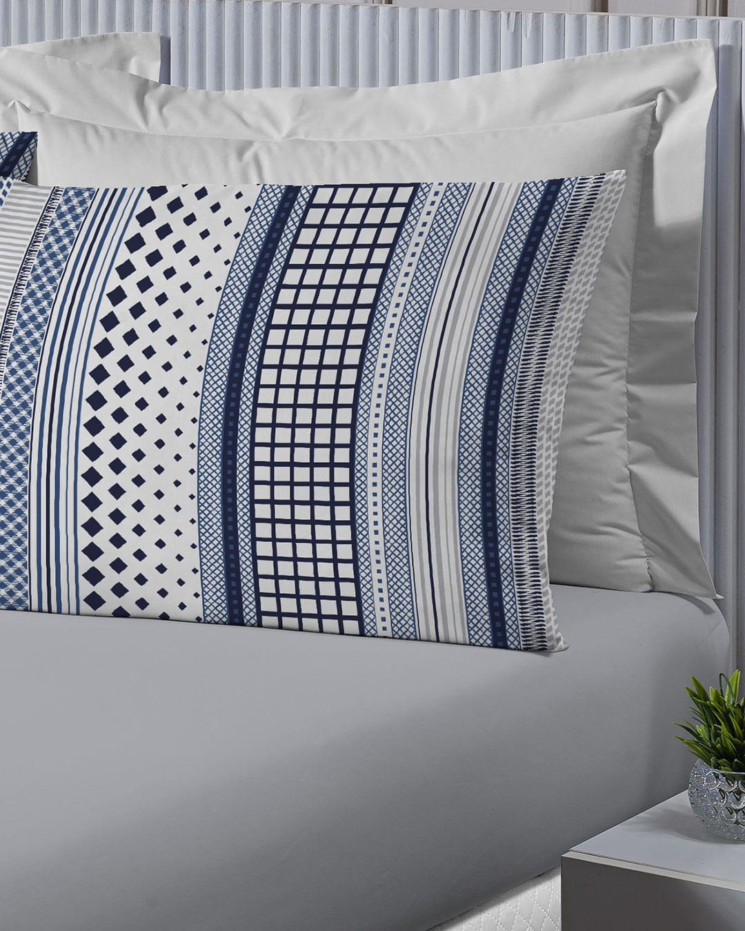Jogo-De-Cama-Queen-3-Pcs-Essenza---Azul-Geometrico