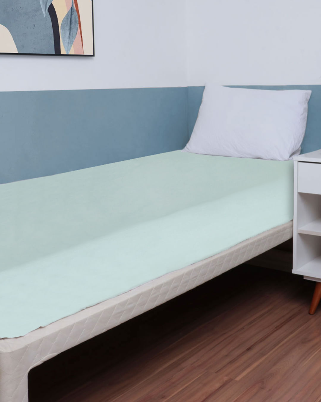 Lencol-Solteiro-C-Elastico-Verde-13620a---Verde-Claro