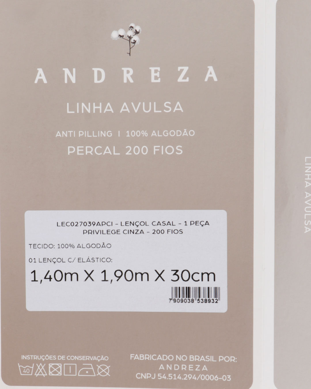 Lencol-C-Elastico-Casal-Privilege-Cinza---Cinza-Claro