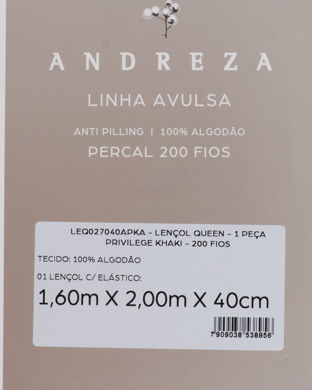 Lencol-C-Elastico-Queen-Privilege-Khaki---Bege-Claro