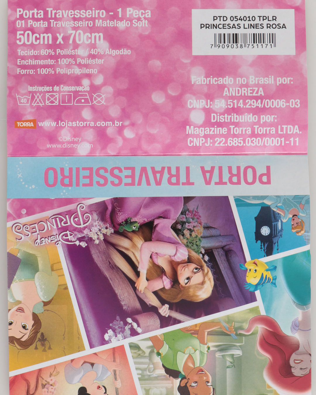 Porta-Trav-Princesas-Line---Rosa-Claro