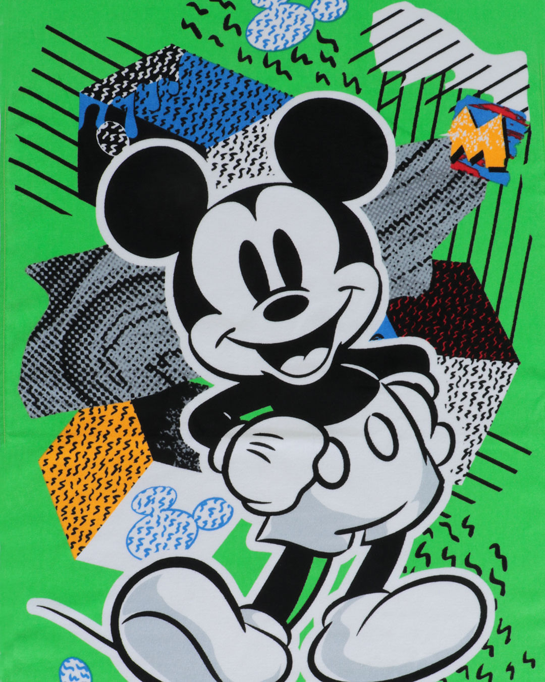 Toalha-Bh-Veludo-70x130-Mickey-Pop-Art---Verde-Medio