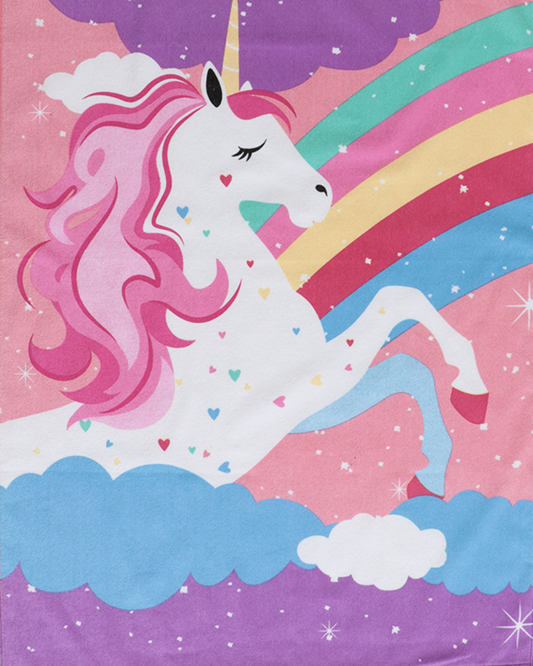 Toalha-Bh-70x115-Felpa-Unicornio---Rosa-Claro