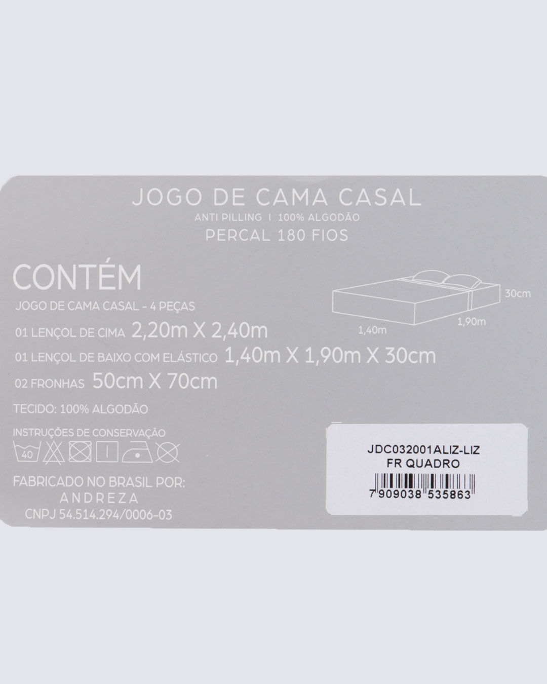 Jg-Cama-Casal-Liz---4-Pc---Branco-Floral