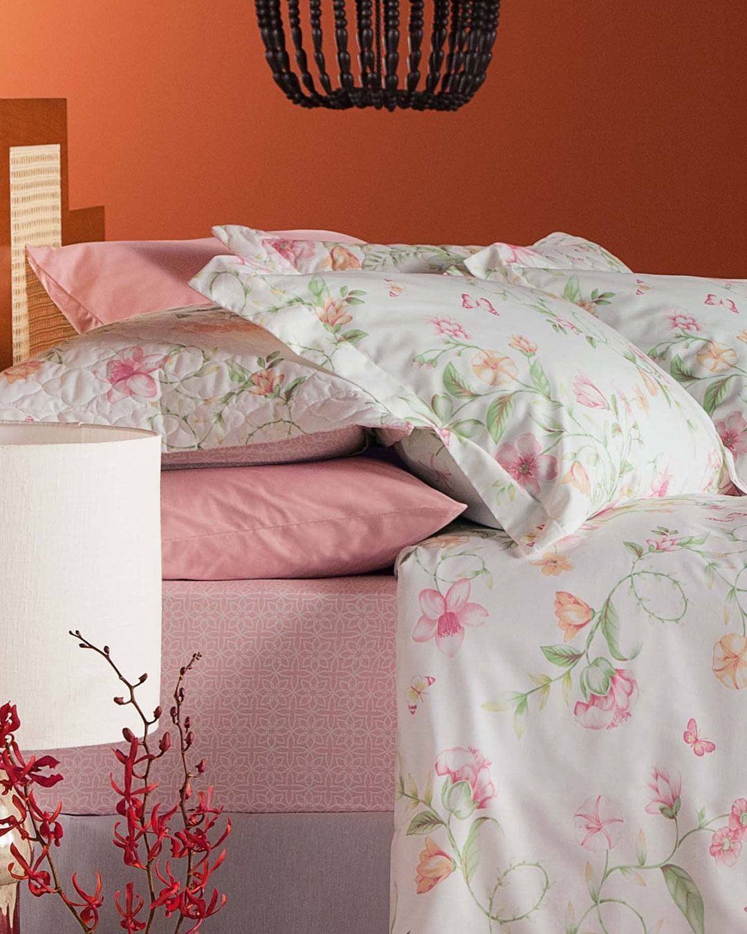 Jg-Cama-King-Size-Molize---4-Pc---Branco-Floral