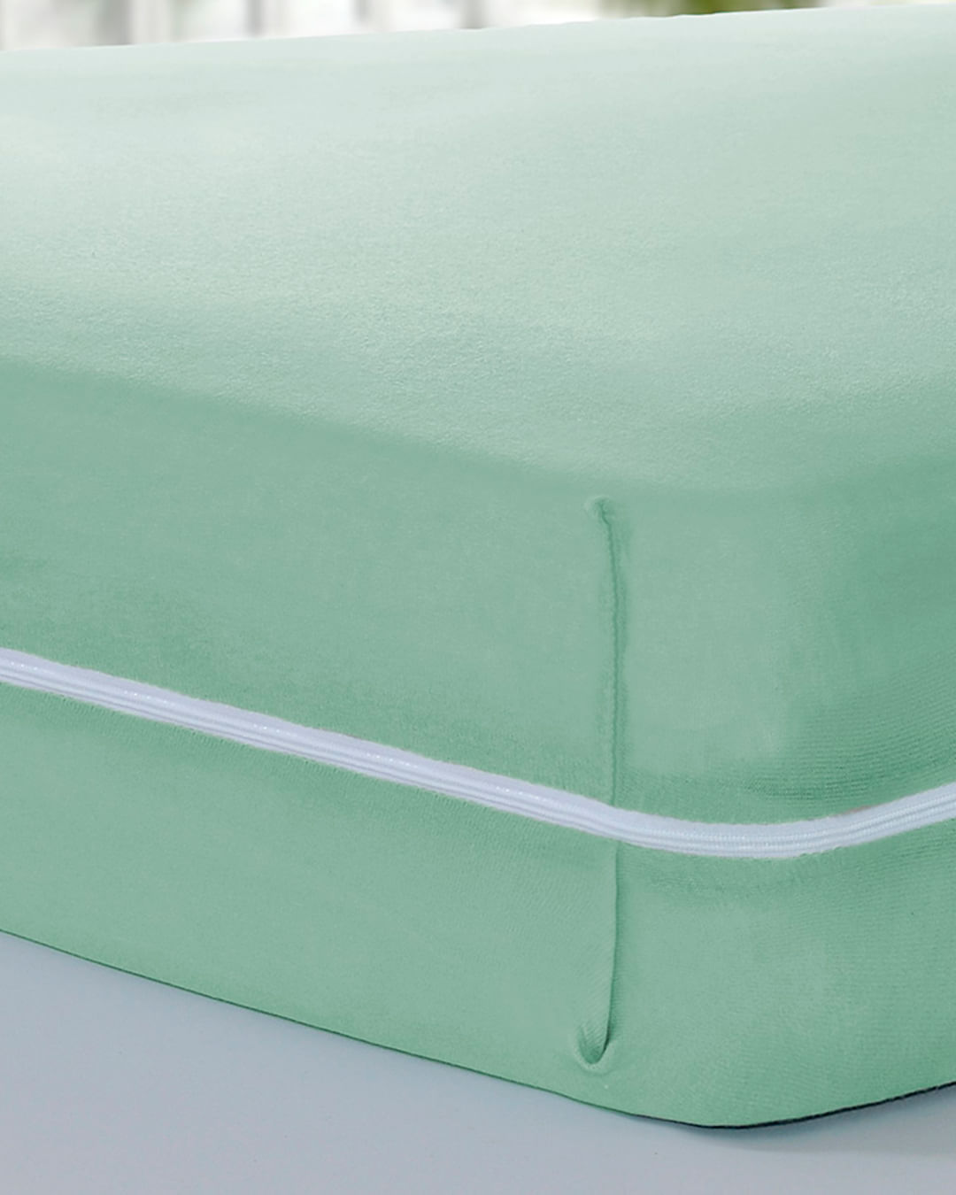Capa-De-Colchao-Vestfacil-Solteiro-20cm---Verde-Claro