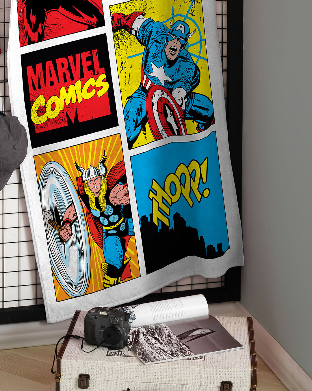 Toalha-Bh-Veludo-70x130-Marvel-Comics---Branco