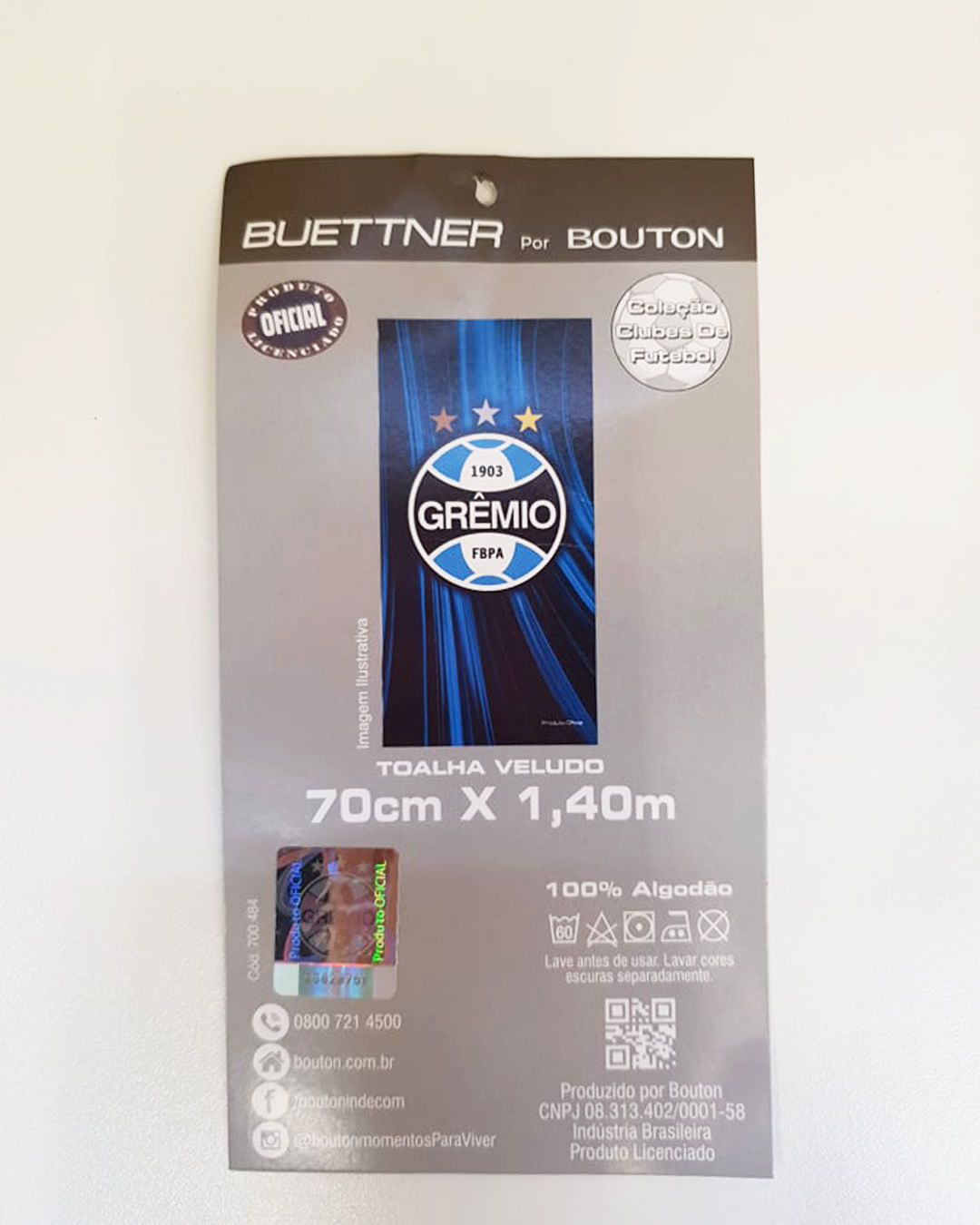 Toalha-Time-70x140-Gremio---Azul-Claro