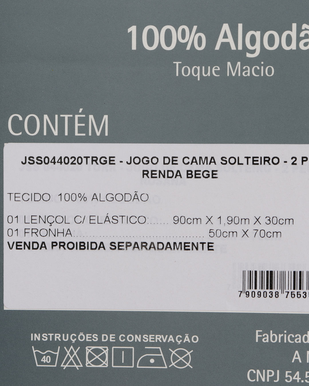 Jg-Cama-Solteiro-Renda-Bege---2-Pc---Azul-Claro