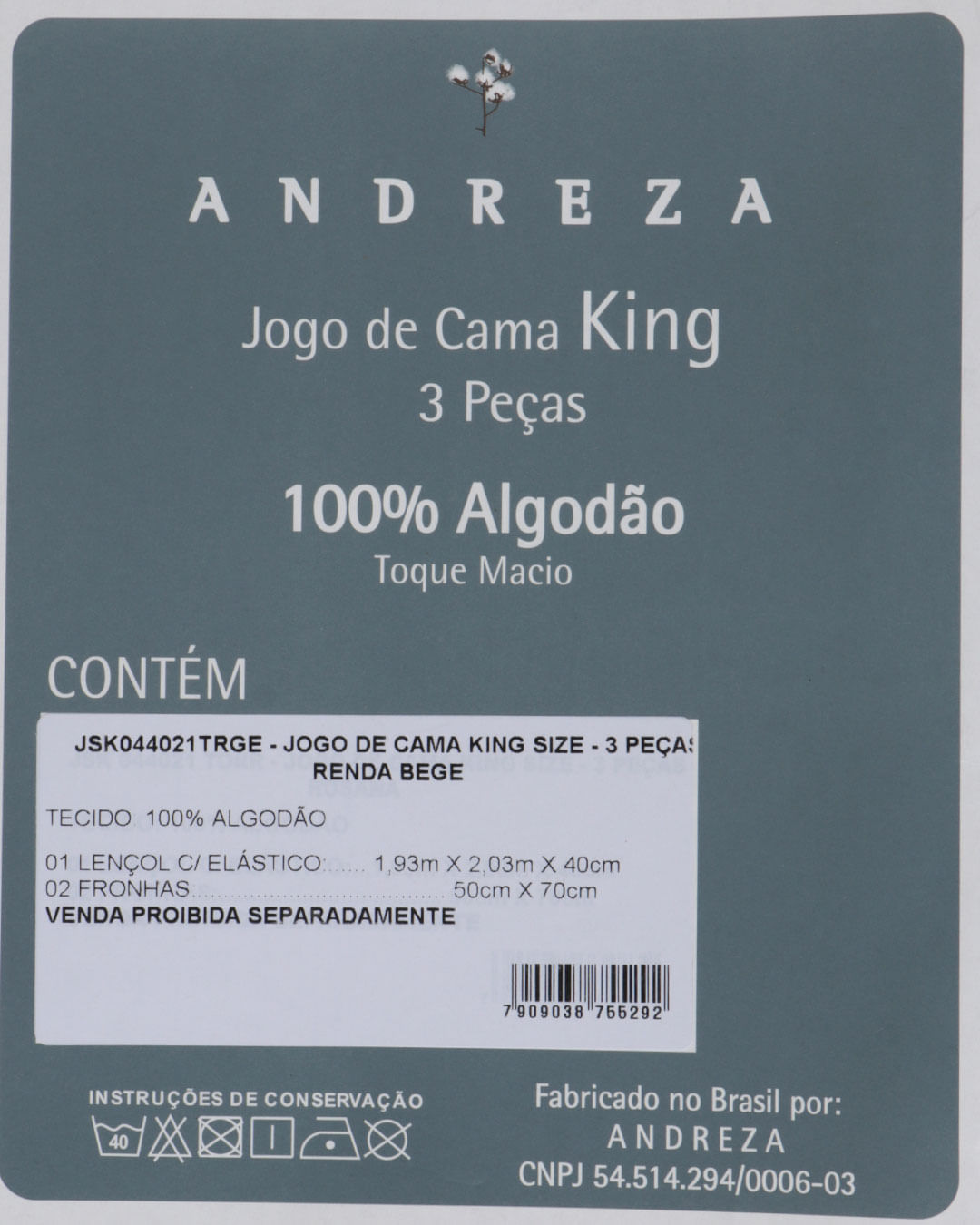 Jg-Cama-King-Size-Renda-Bege---3-Pc---Azul-Claro